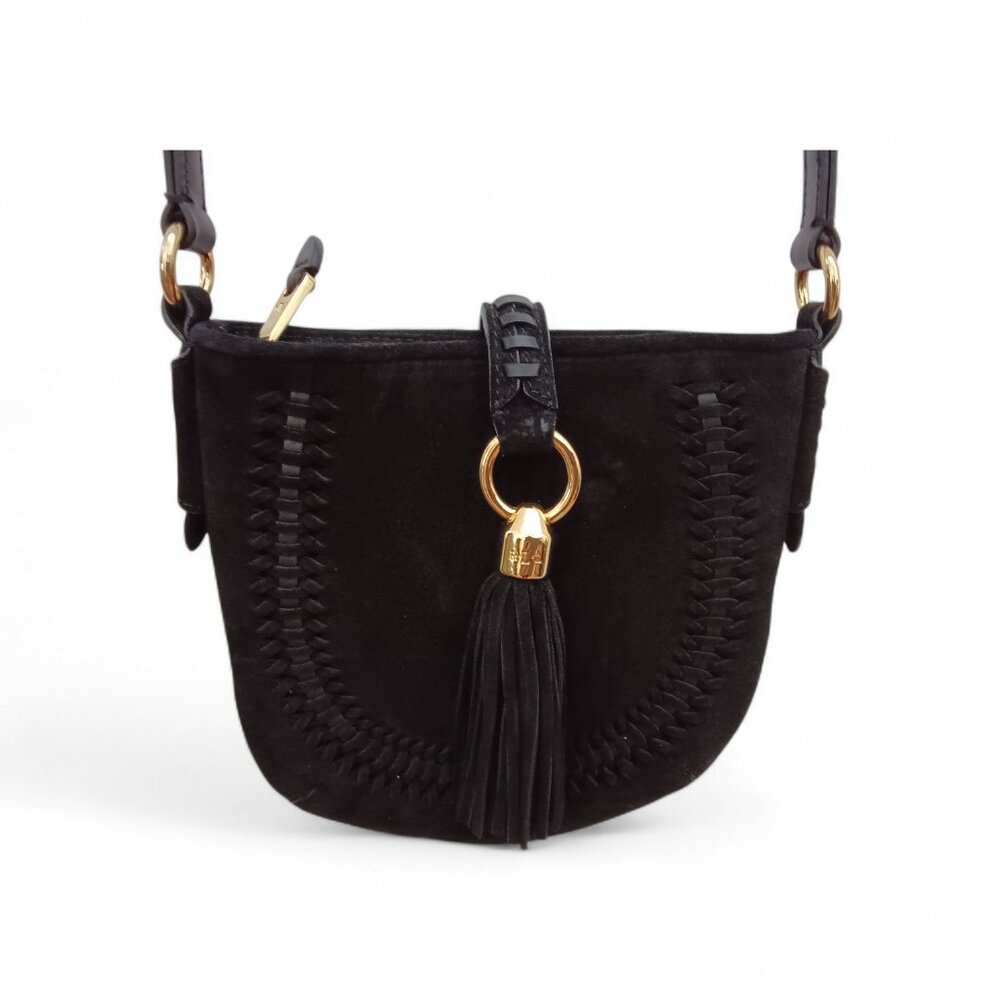 Lauren Ralph Lauren Vintage Suede and Leather Crossbody  Bag - Picture 4 of 5
